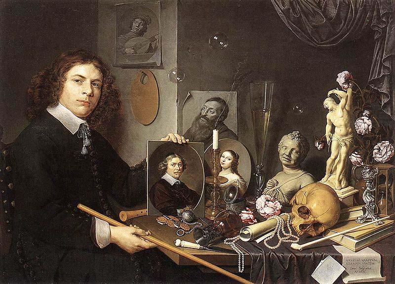 Self-portrait With Vanitas Symbols, David Bailly